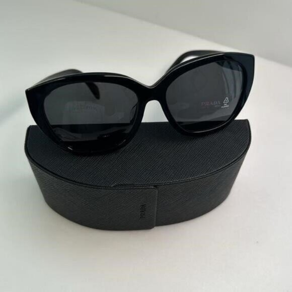 💯- New Authentic PRADA  Acetate Sunglasses SPR 16X-F Black - Picture 9 of 13